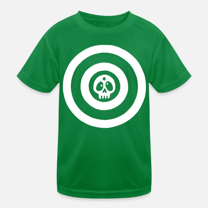 White target skull Kids Functional T-Shirt