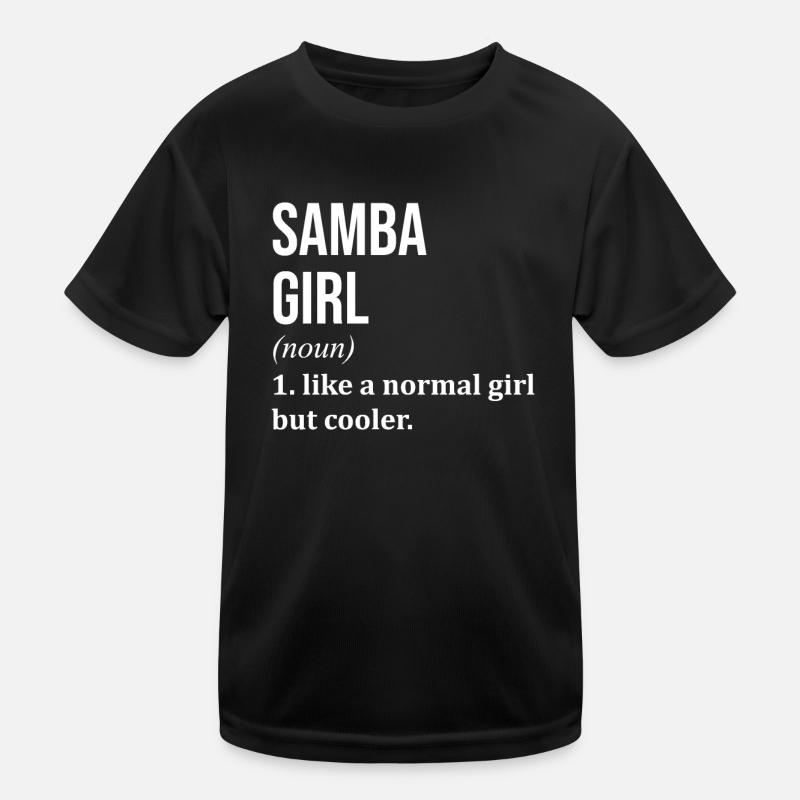 Samba - Kinder Funktions-T-Shirt - Schwarz