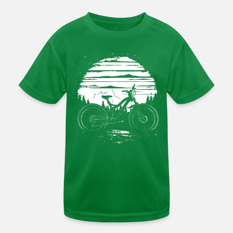 Mountainbiker Kinder Funktions-T-Shirt