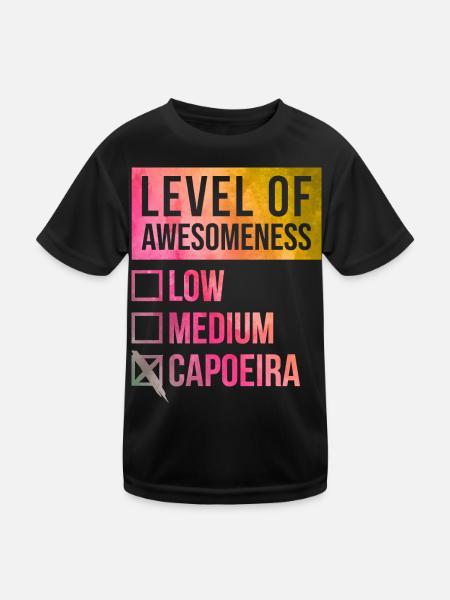 Capoeira Capoeira Capoeira - Kinder Funktions-T-Shirt - Schwarz