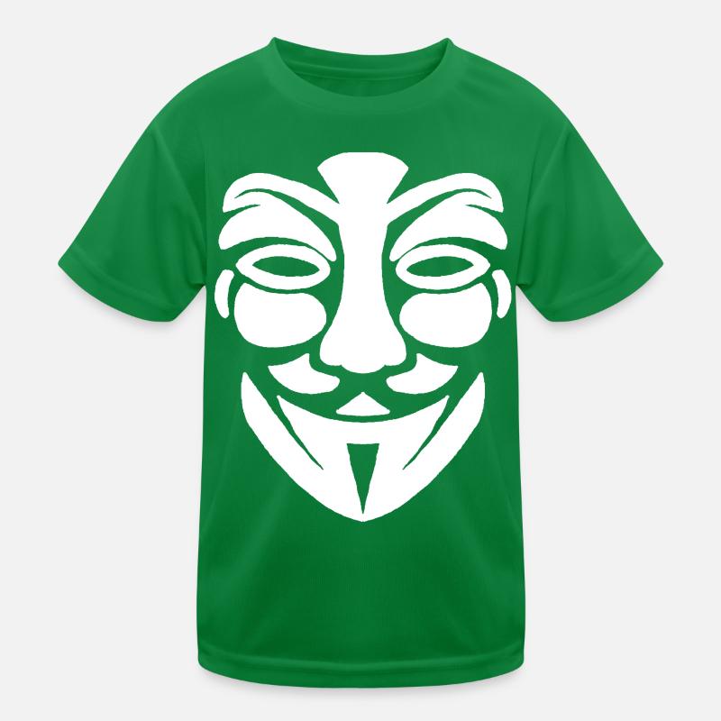 Anonymous face Kids Functional T-Shirt