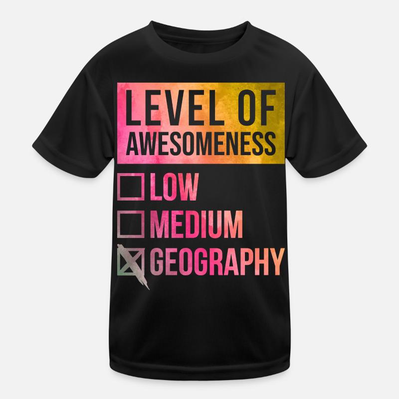 Geografie Kinder Funktions-T-Shirt