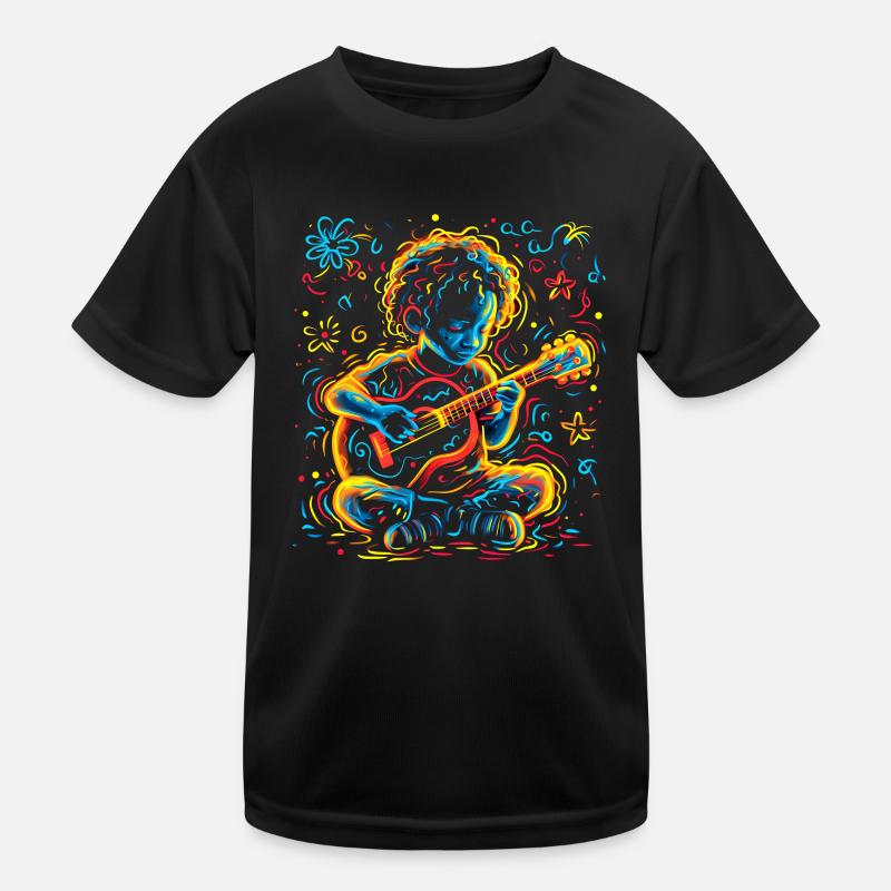 Petit Joueur de Ukulélé T-shirt sport Enfant