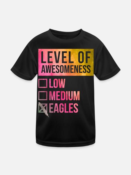 Eagle Eagle Eagle - Kids Functional T-Shirt - black - Front