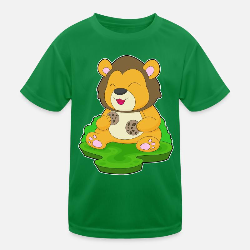 Löwe Cookie Kinder Funktions-T-Shirt