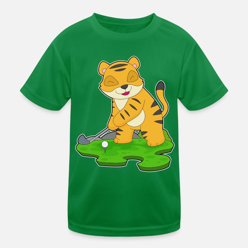 Tiger Golf Golfschläger Kinder Funktions-T-Shirt