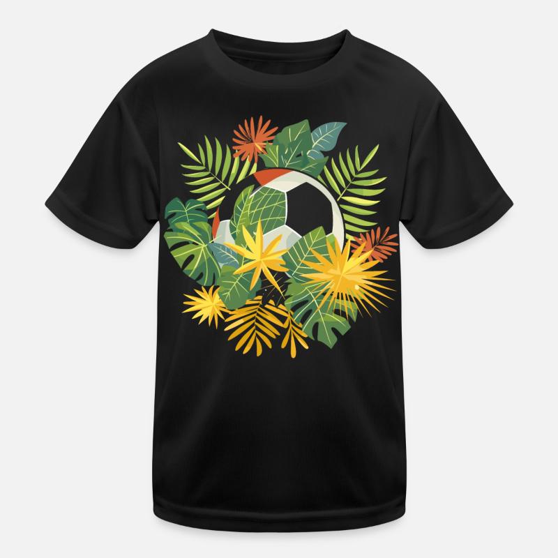 Fußball Comic Kinder Funktions-T-Shirt