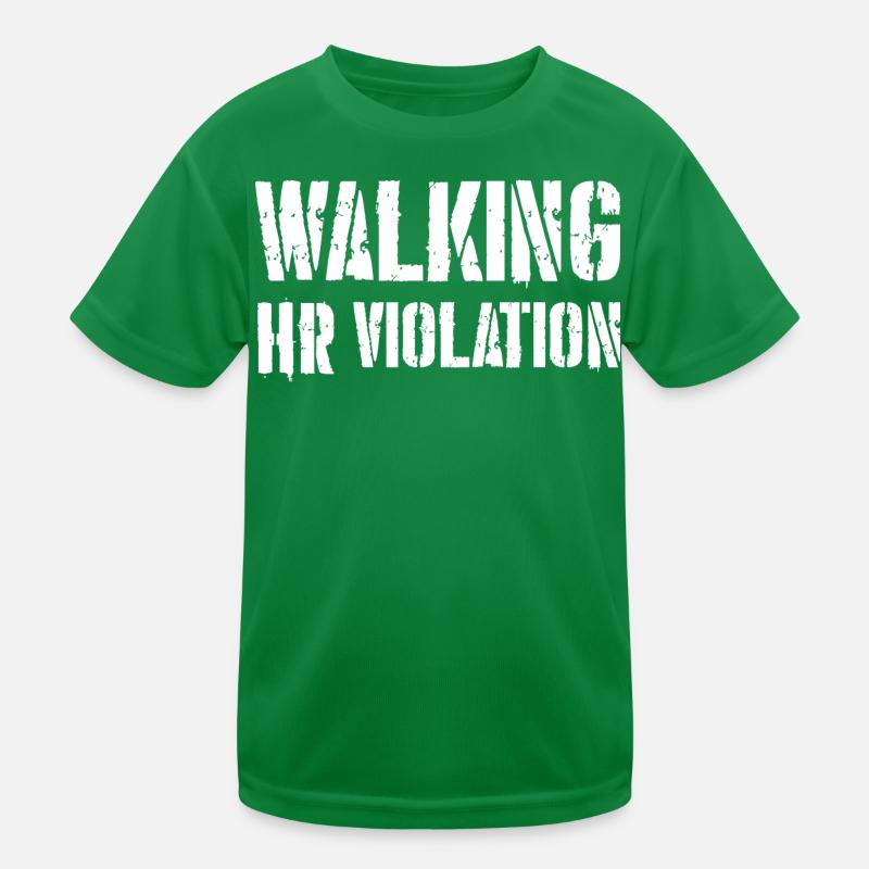 Walking HR Violation Kids Functional T-Shirt