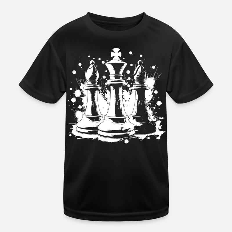 Chess bishop and king Kids Functional T-Shirt