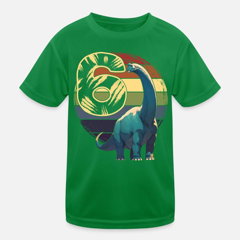 Brachiosaure 6 ans 6e anniversaire T-shirt sport Enfant