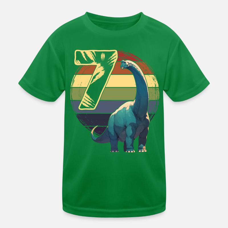 Brachiosaurus 7 ans 7e anniversaire Cadeau T-shirt sport Enfant