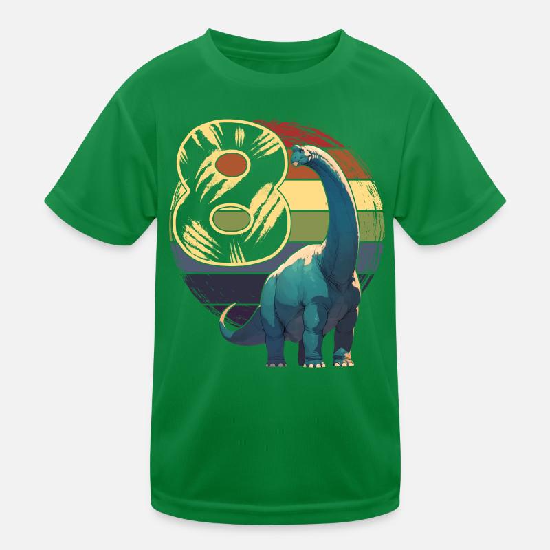 Brachiosaure 8 ans 8e anniversaire T-shirt sport Enfant