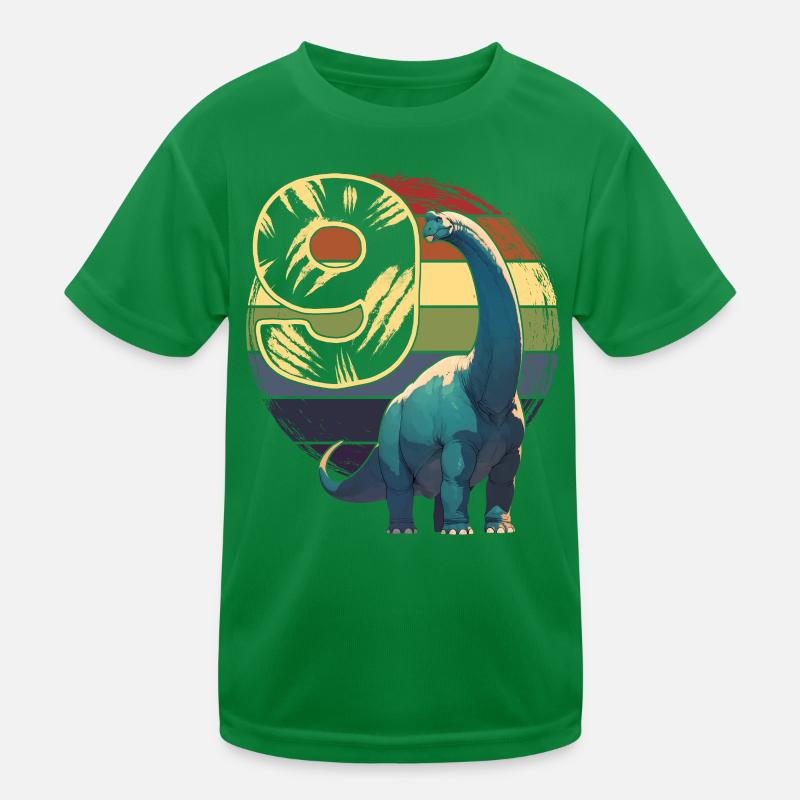 Brachiosaurus 9 ans 9e anniversaire T-shirt sport Enfant