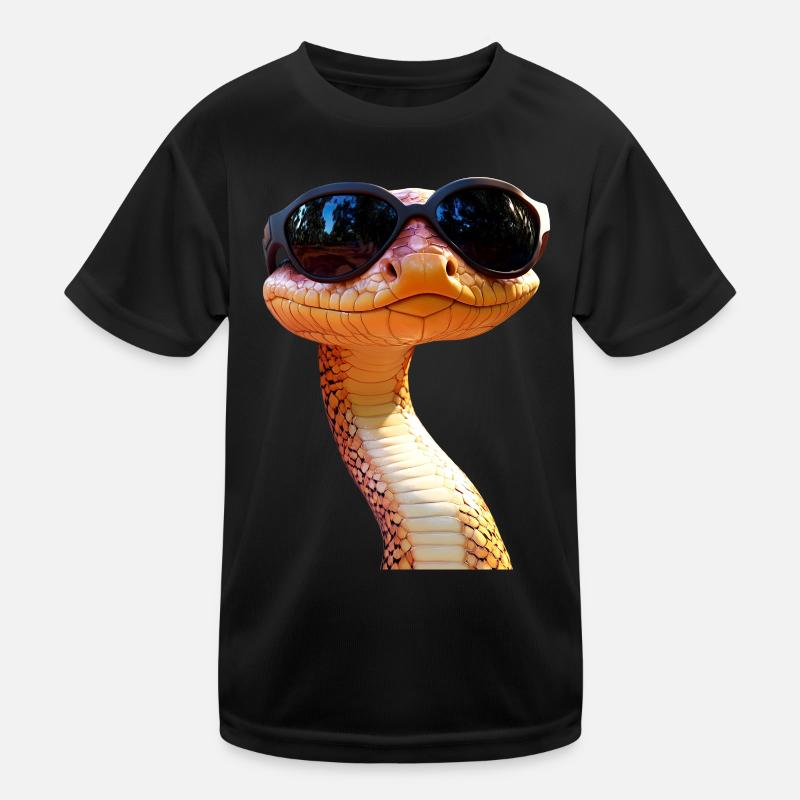 Schlange Python Kobra Mamba Klapperschlange Snake Kinder Funktions-T-Shirt