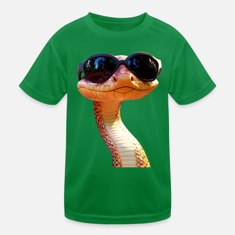 Snake Python Cobra Mamba Rattlesnake Snake Kids Functional T-Shirt