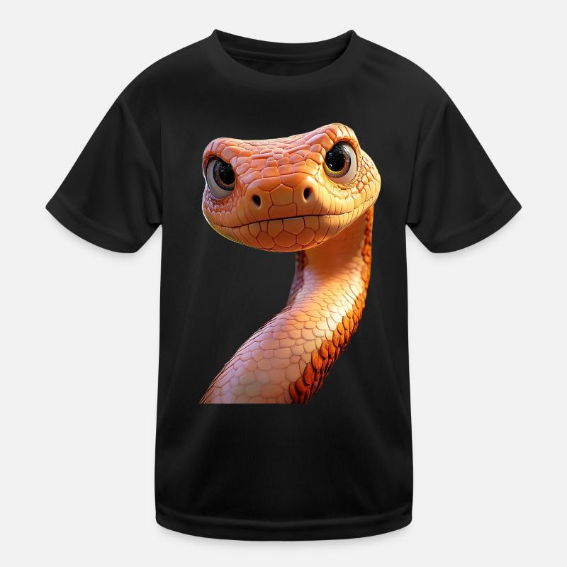 Schlange Python Kobra Mamba Klapperschlange Snake Kinder Funktions-T-Shirt