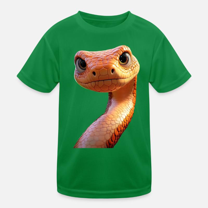 Snake Python Cobra Mamba Rattlesnake Snake Kids Functional T-Shirt