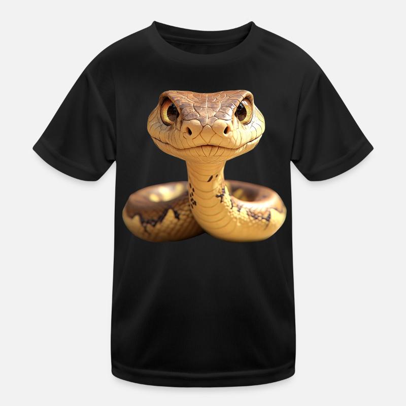 Snake Python Cobra Mamba Rattlesnake Snake Kids Functional T-Shirt