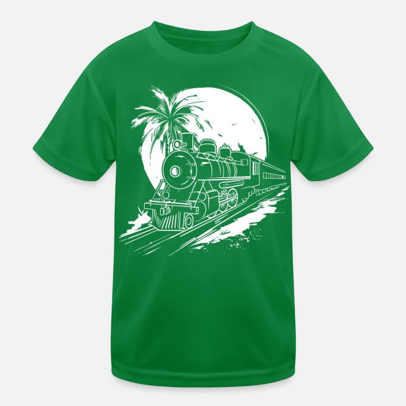 Railway Graphic Kids Functional T-Shirt