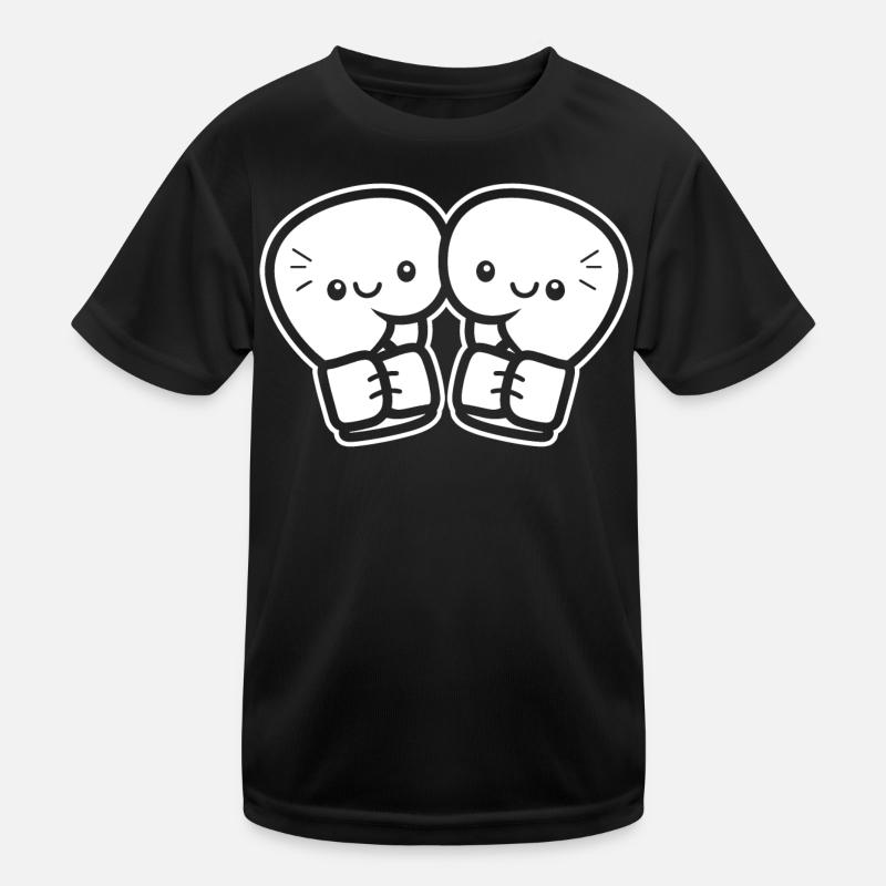 Lustige Boxhandschuhe Kinder Funktions-T-Shirt