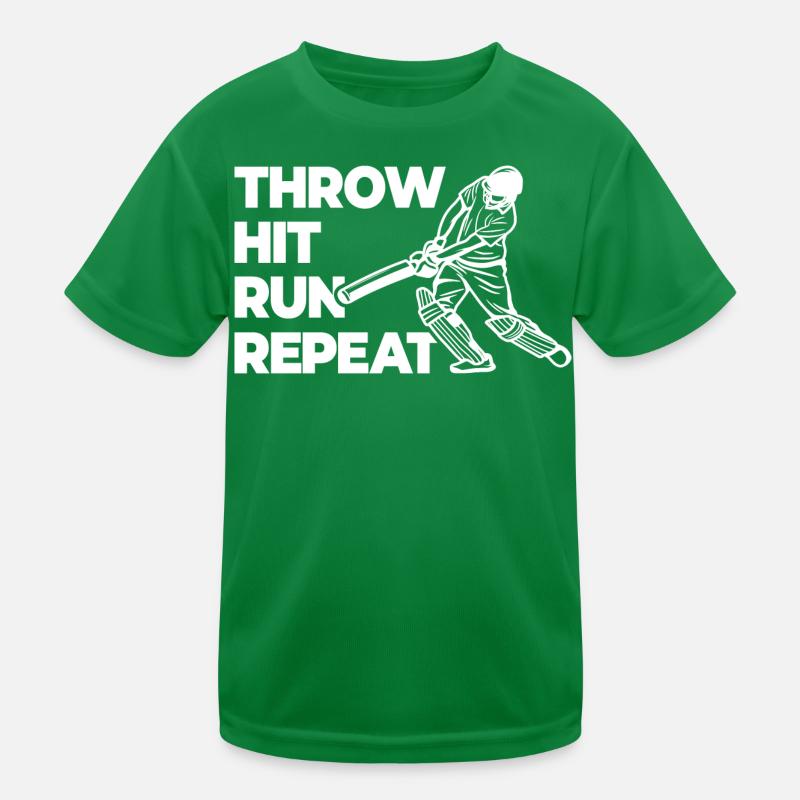 Throwing, hitting, repeating races Kids Functional T-Shirt