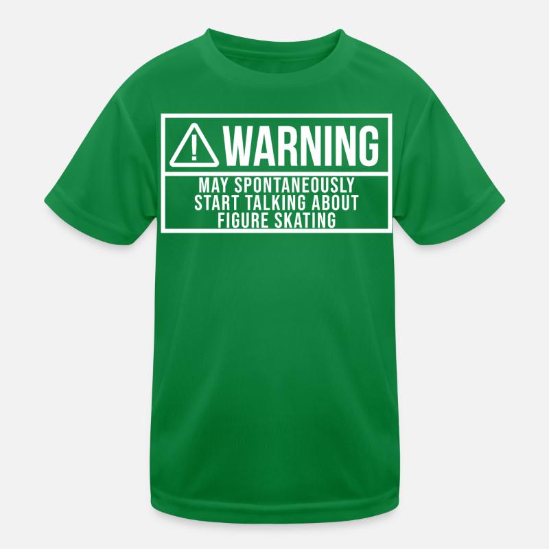 Eiskunstläufer Kinder Funktions-T-Shirt