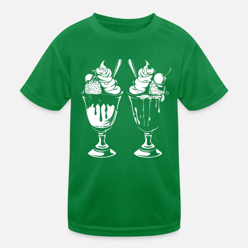 Eisbecher Grafik Kinder Funktions-T-Shirt