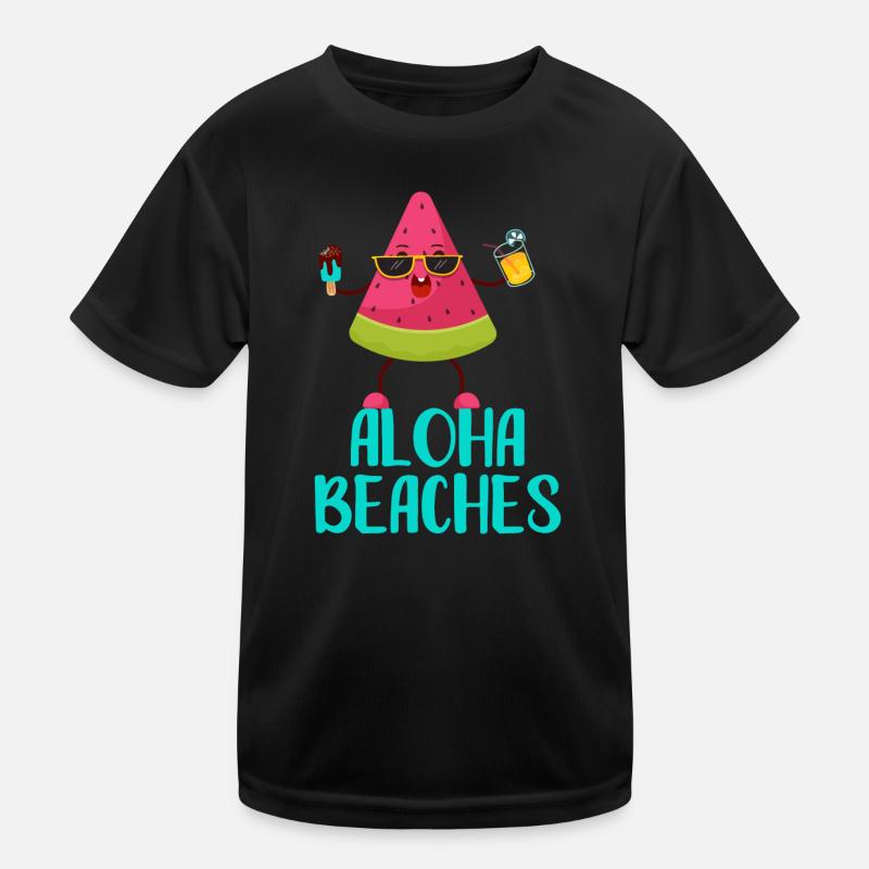 Cool Watermelon Aloha Beaches Vacances à la plage T-shirt sport Enfant