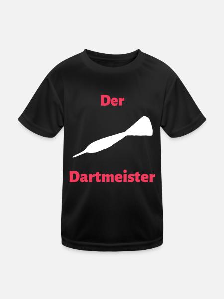 The Darts Master - Kids Functional T-Shirt - black