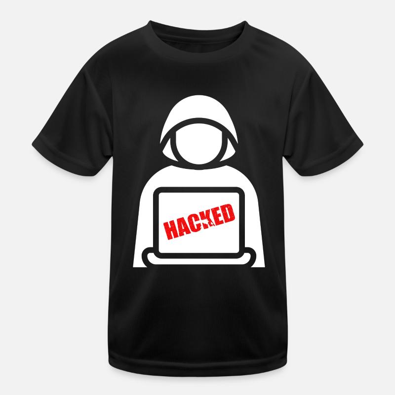 Hacker im Schatten Kinder Funktions-T-Shirt