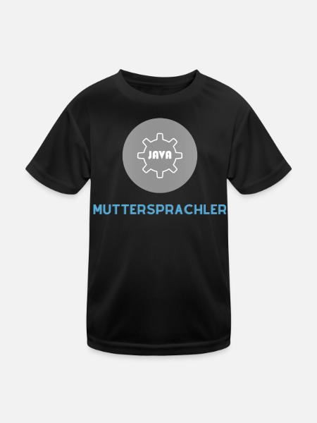 Native speaker: JavaScript Edition - Kids Functional T-Shirt - black