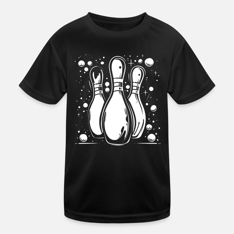 Bowling Kinder Funktions-T-Shirt
