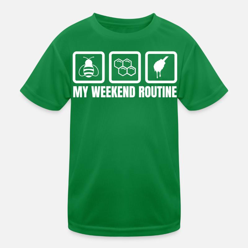 Ma routine du week-end T-shirt sport Enfant