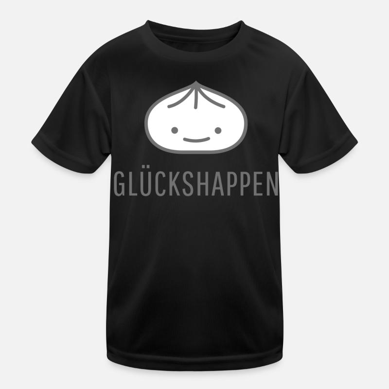 Happy dumplings - Kids Functional T-Shirt - black