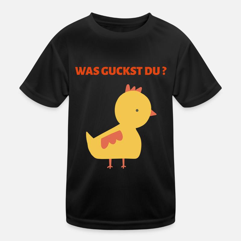 WAS GUCKST DU? Kinder Funktions-T-Shirt