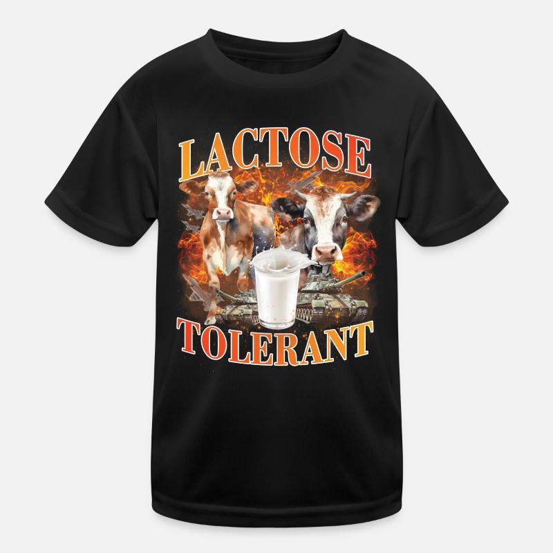 Lactose Tolerant Meme Kids Functional T-Shirt