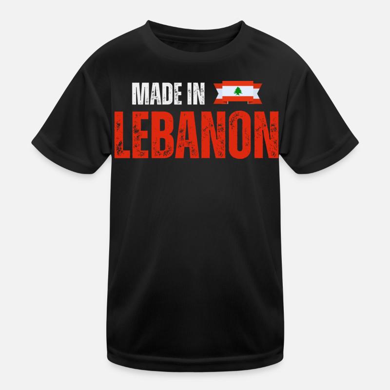 Hergestellt im Libanon, libanesischer Stolz Kinder Funktions-T-Shirt