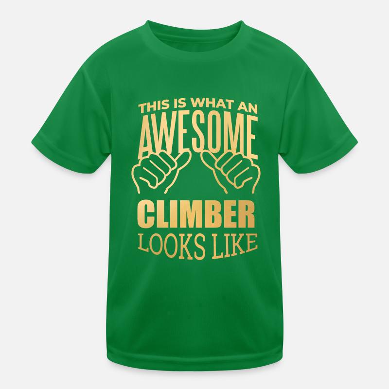 Klettern Kinder Funktions-T-Shirt