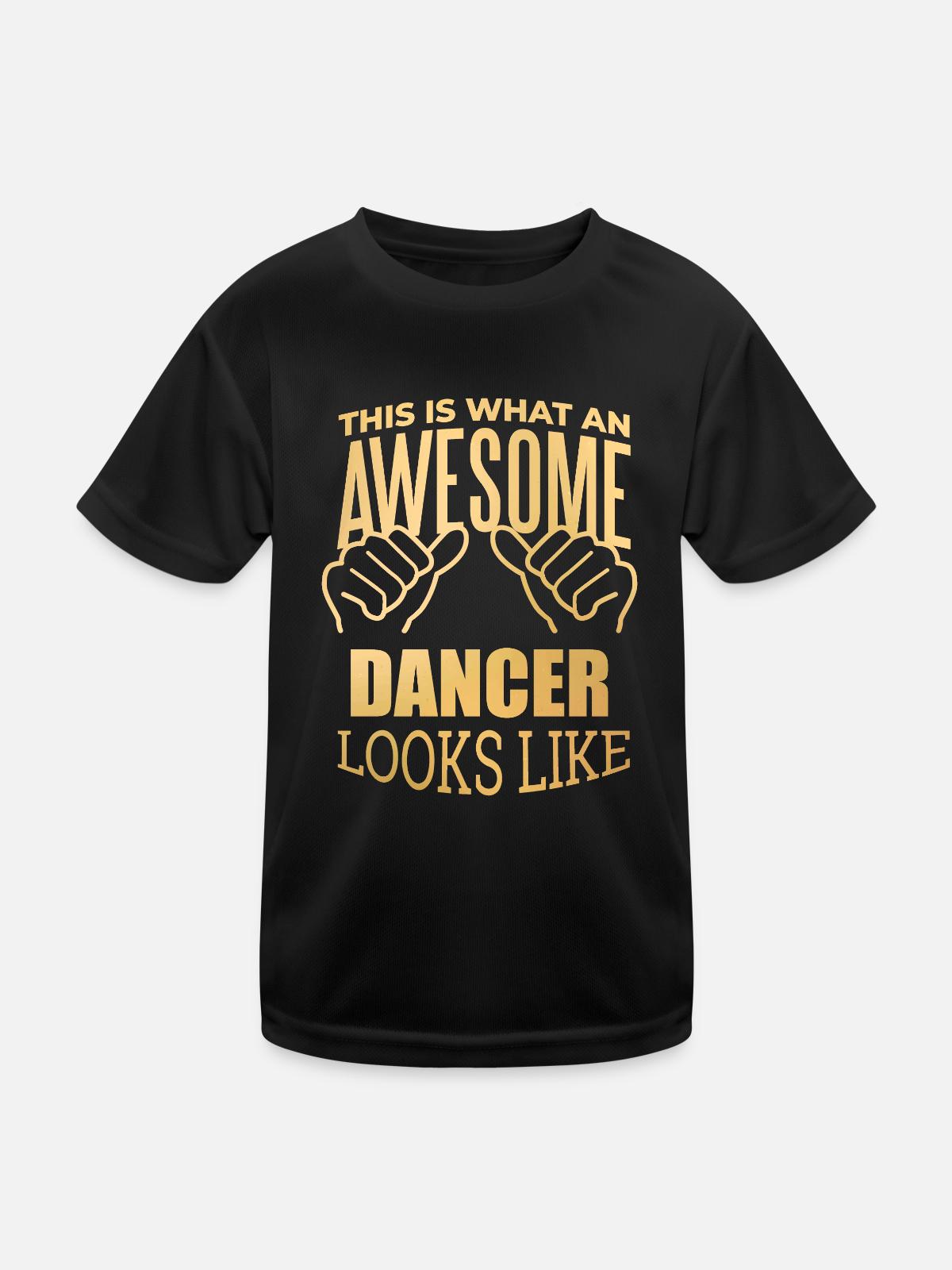 Dancer Dancer Dancer - Kids Functional T-Shirt - black - Front