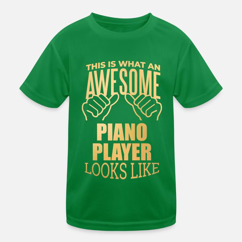 Klavier Kinder Funktions-T-Shirt