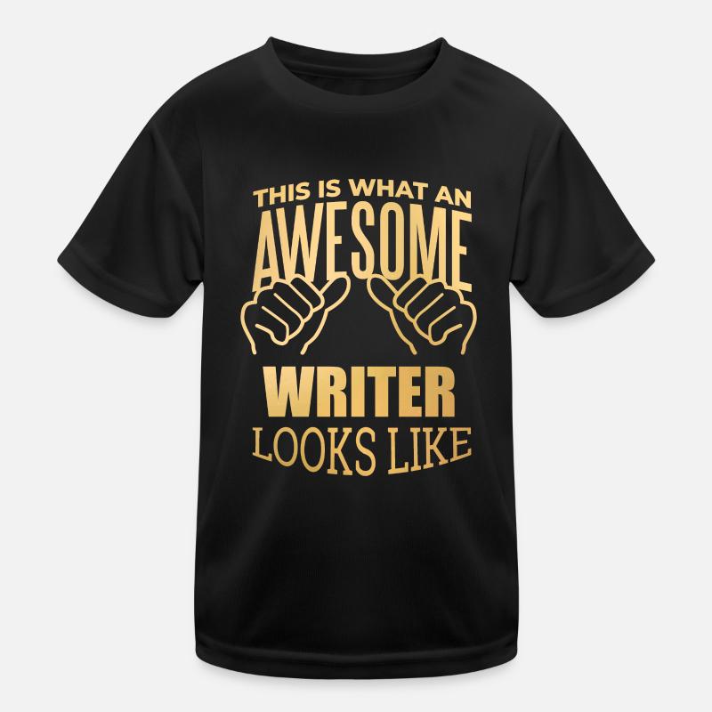 Schrift Kinder Funktions-T-Shirt