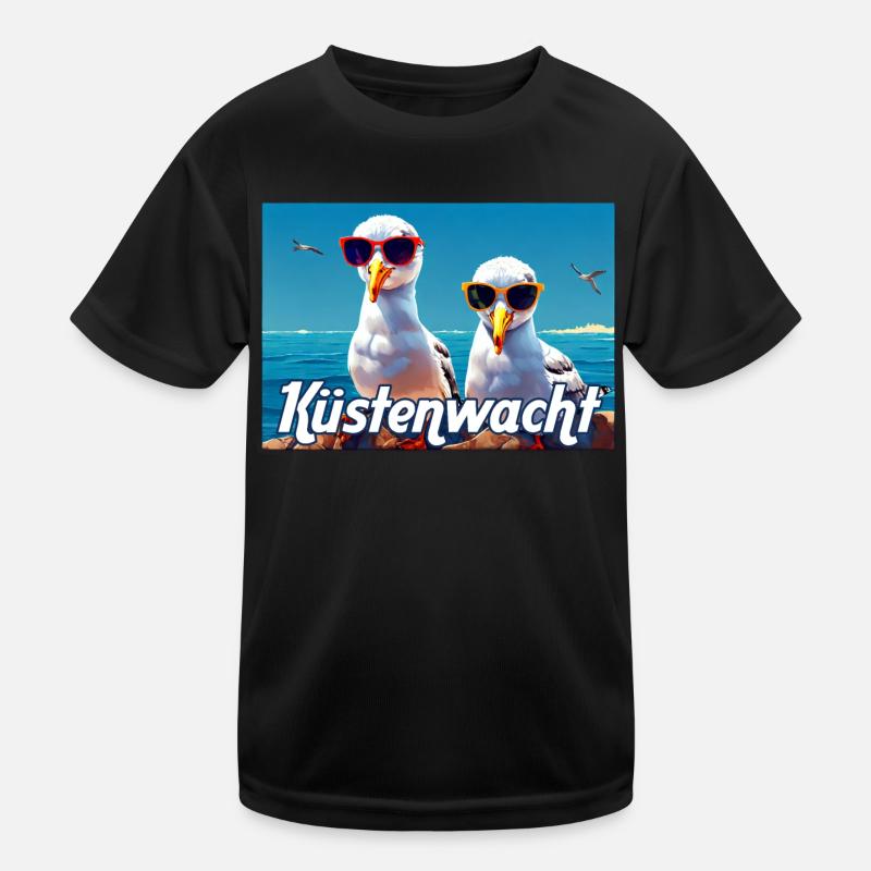 Coast Guard Seagulls Kids Functional T-Shirt