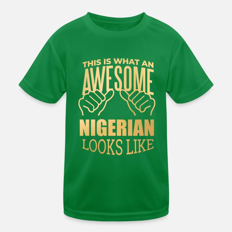 Nigeria Kinder Funktions-T-Shirt