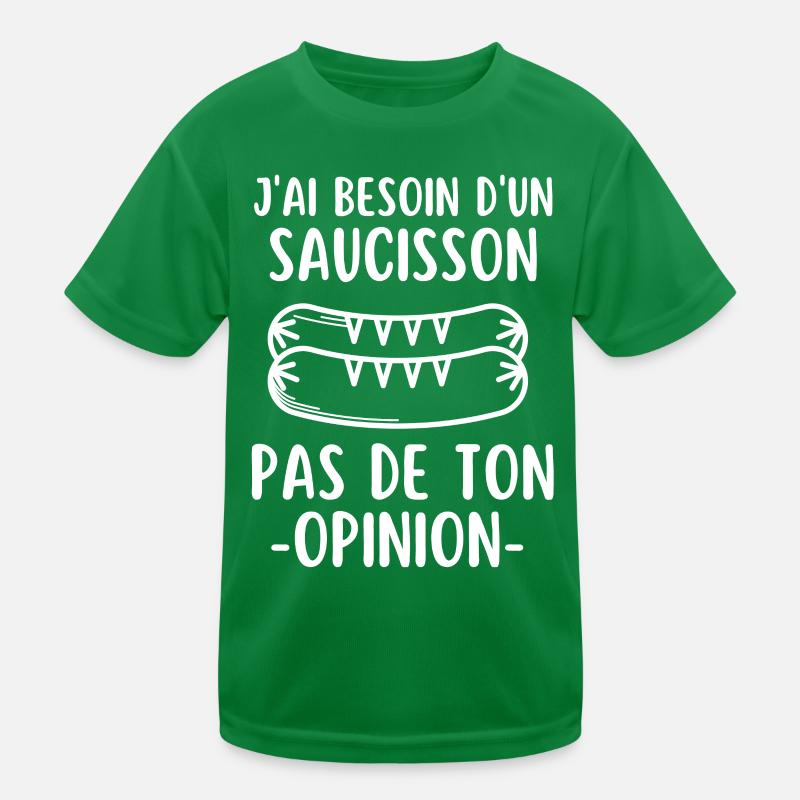 Humour saucisson T-shirt sport Enfant