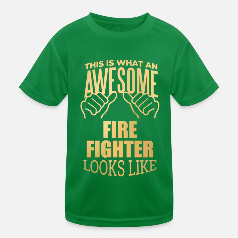 Firefighter Kids Functional T-Shirt