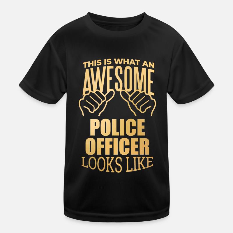 Polizei Kinder Funktions-T-Shirt