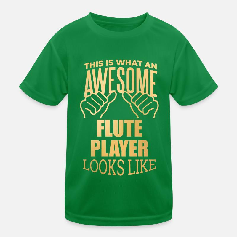 Flöte Kinder Funktions-T-Shirt