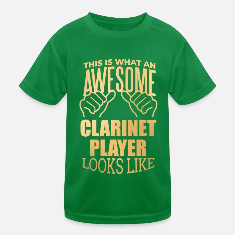 Klarinette Kinder Funktions-T-Shirt