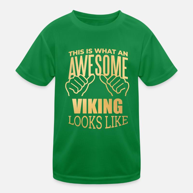 Wikinger Kinder Funktions-T-Shirt