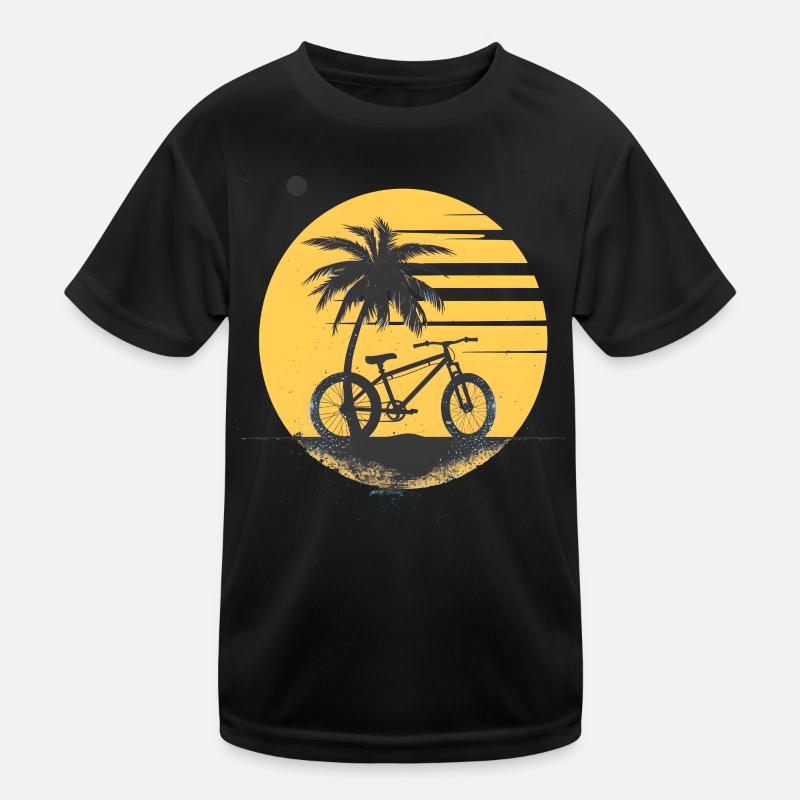 Retro Radfahrer Kinder Funktions-T-Shirt